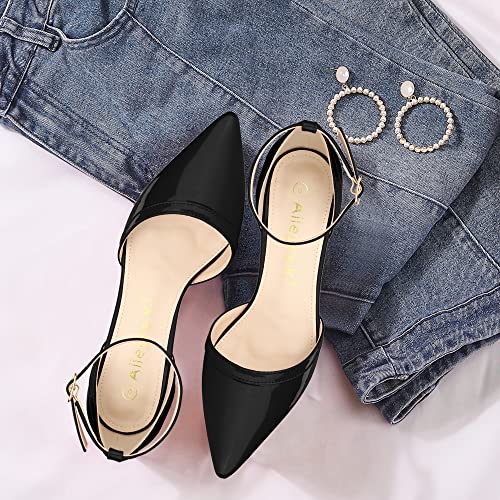 Women's Pointed Toe Stiletto High Heel Pumps Ankle Strap Wedding Bridal Evening Party Dress Shoes