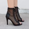 Women Classic Gladiator Sandals Summer Booties Breathable Mesh Sandals