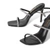 High Heels Stilettos for Women - Strappy Gladiator Sexy Square Toe Open Toe Dressy Pumps Sandals