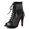 Women Classic Gladiator Sandals Summer Booties Breathable Mesh Sandals