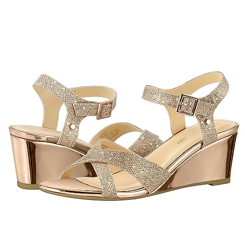 Women's Wendy Low Wedge Sandals Ankle Strap Espadrille Open Toe Casual Summer Women Wedge Heels Shoes