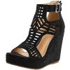 Wedge Sandals for Women Open Toe Cutout Platform Bohemian Sandals High Heel Buckle Ankle Strap Comfy Summer Sandals