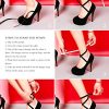Women's Ankle Strap Platform Party Closed Toe Dress High Heels Pumps