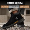 Welding Work Boots for Men Slip on Steel Toe Shoes for Men Indestructible Steel Toe Boots Welder Men's Working Shoes Fireproof