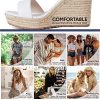 Women's Espadrille Wedge Sandals: Ankle Strap Platform Open Toe Wedges - Stylish High Heel Dressy Summer Wedges for Women,
